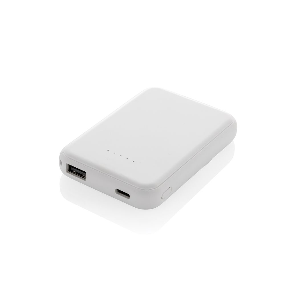 XDP322_59-03Stellar 5_000mAh 5W magnetische Powerbank aus RCS rec. ABS_ weiss