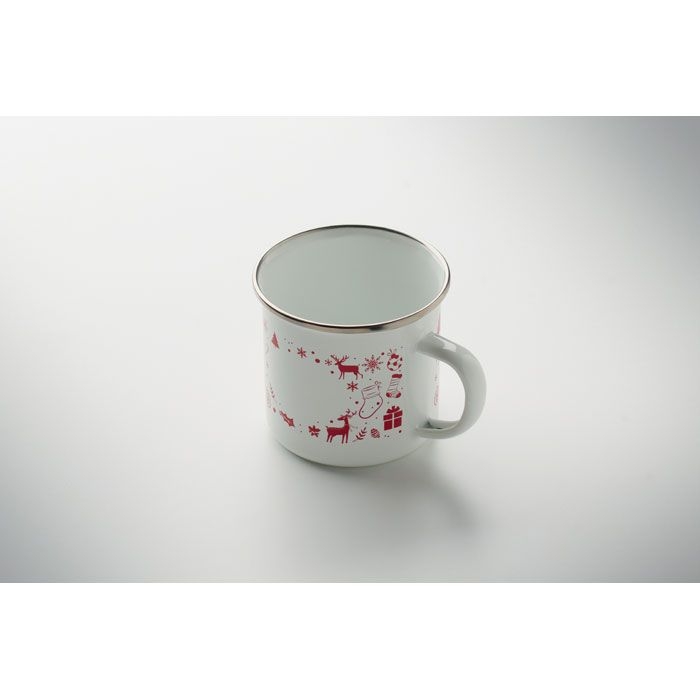 CX1595-06Seasomel Emaille-Becher 300ml_ weiss