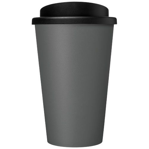 PF210691-8Americano® recycelter isolierter 350 ml Becher_ grau_schwarz