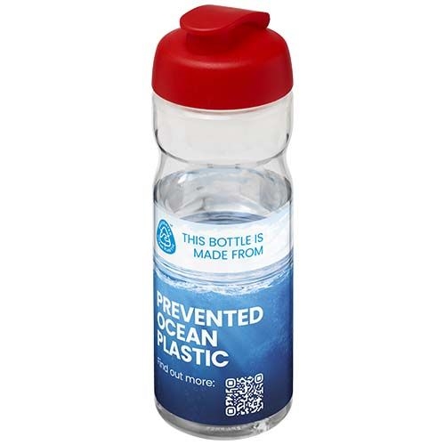 PF210097-28H2O Active® Eco Base 650 ml Sportflasche mit Klappdeckel_ transparent_rot