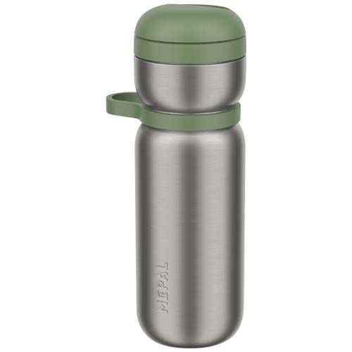 PF100910-2Mepal Twist 600 ml Thermo-Sportflasche_ moosgruen