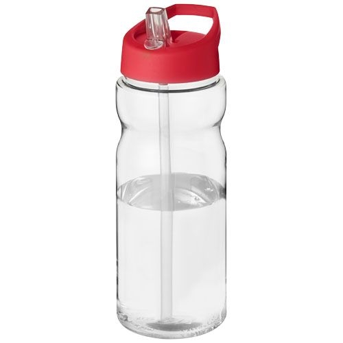 PF210049-23H2O Active® Base 650 ml Sportflasche mit Ausgussdeckel_ transparent_rot