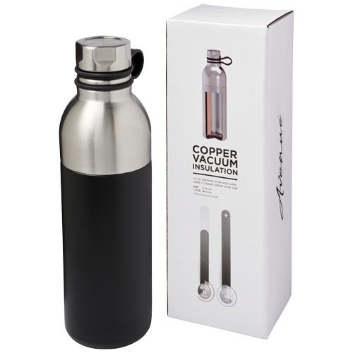 PF100588-1Koln 590 ml Kupfer-Vakuum Isolierflasche_ schwarz