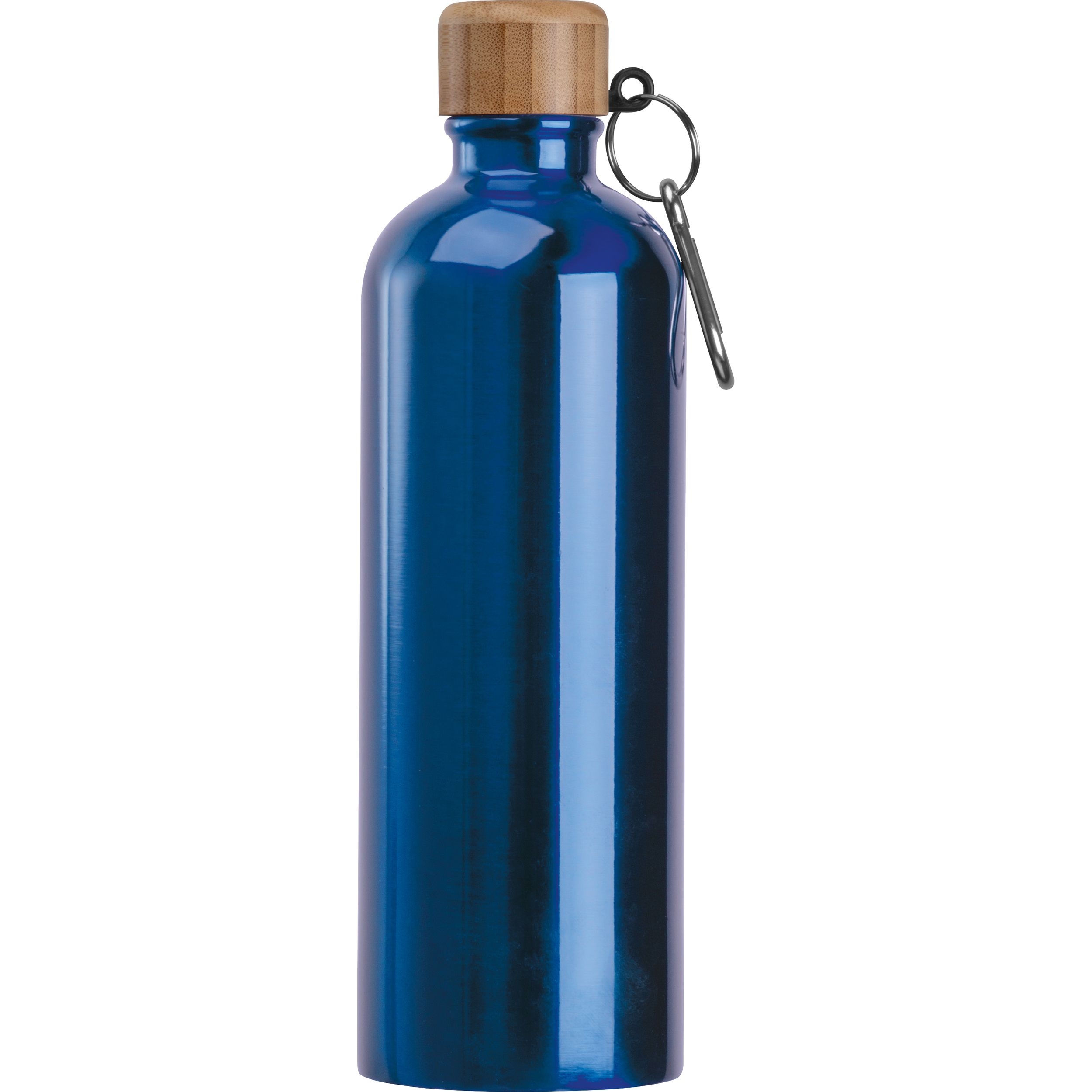 MA84971-04Edelstahltrinkflasche mit Karabiner_ 750ml RUTH_ blau