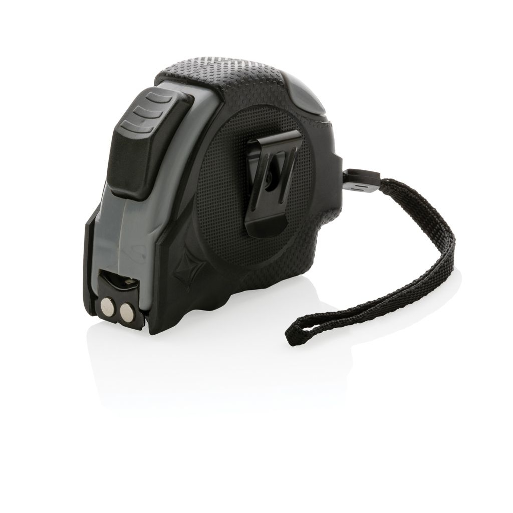 XDP112.17-1Auto-Stop-Massband aus recyceltem Kunststoff_ 5m_19mm_ schwarz