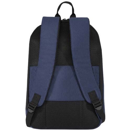 PF130110-2Luma 15_ GRS Laptop-Rucksack aus recyceltem Material mit Diebstahlschutz 10L_ navy