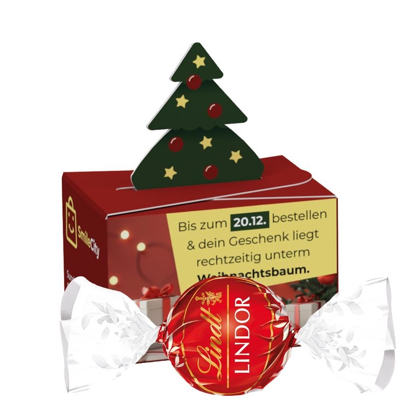 JG20087-1Geschenkbox Mini_ Weihnachten Lindor_ Lindor Milch Kugeln