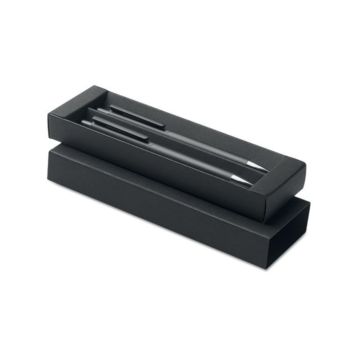 MO2567-03Orwell Schreibset recyceltes Alu_ schwarz
