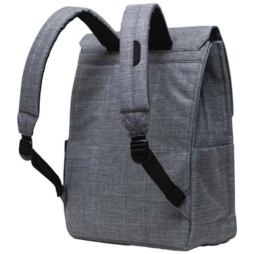 PF120753-1Herschel City Rucksack aus recyceltem Material 16 L_ heather grau