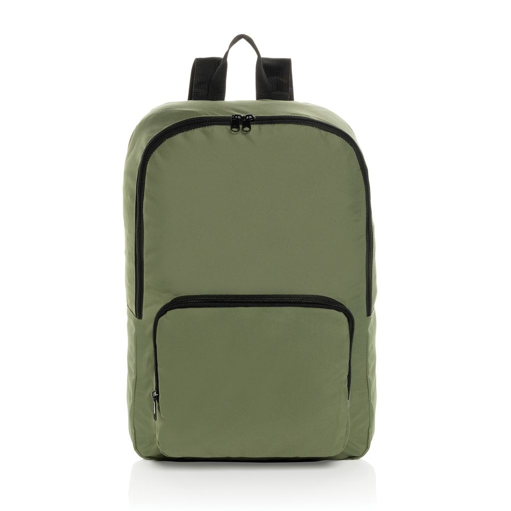 XDP763.19-07Dillon AWARE™ RPET faltbarer klassischer Rucksack_ gruen