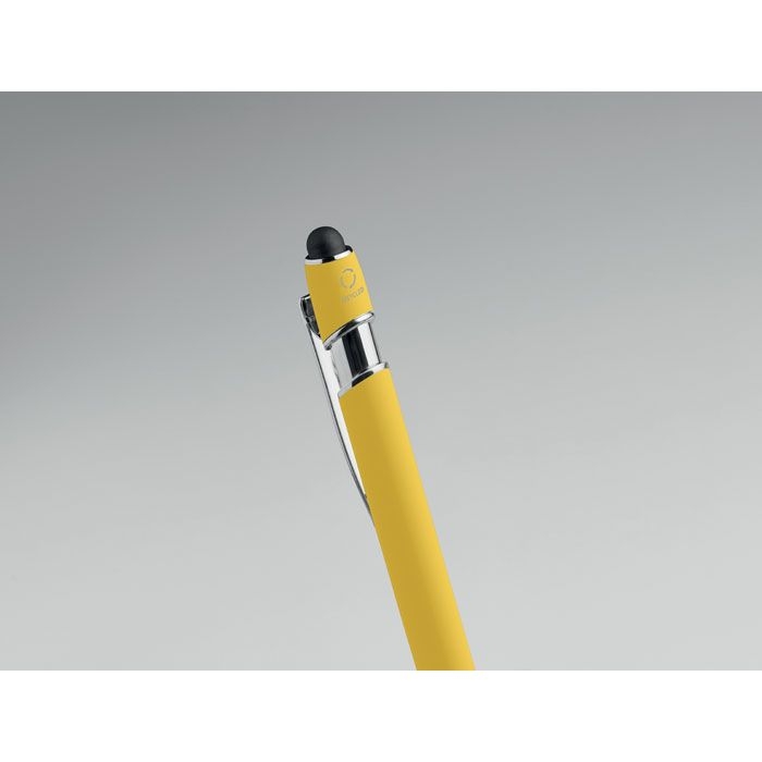 MO2798-08Siparo Druckkugelschreiber mit Stylus_ gelb