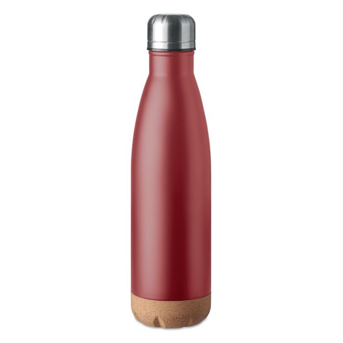 MO6313-02Aspen Cork Doppelwandige Isolierflasche_ bordeaux