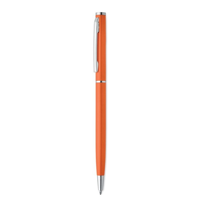 MO3139-10Nimes Drehkugelschreiber recy. Alu_ orange