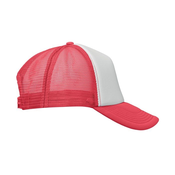 MO2269-35Bubble Truckers Cap_ weiss_rot