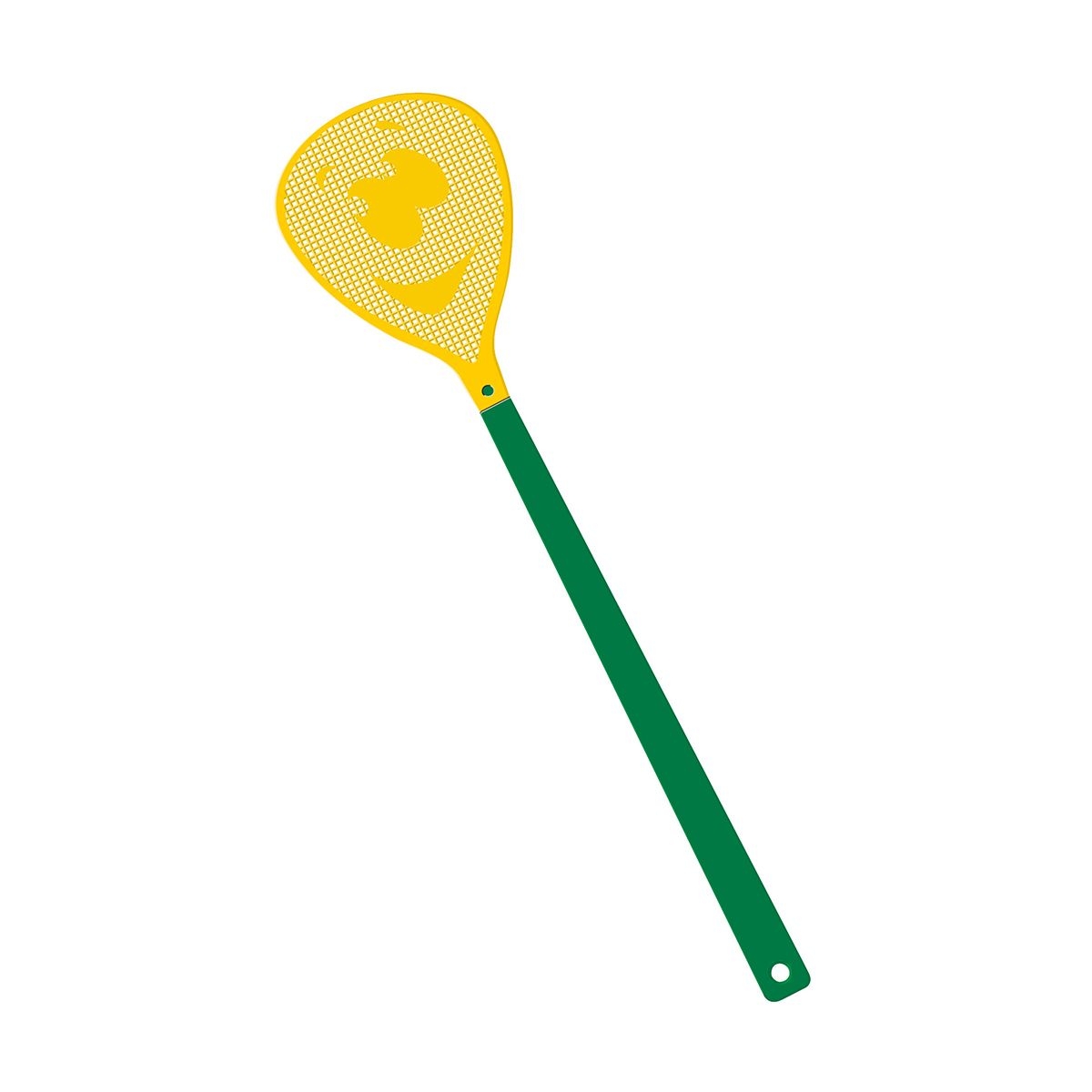 HE7852-2-4Fliegenklatsche _Gesicht_ gruen_ gelb