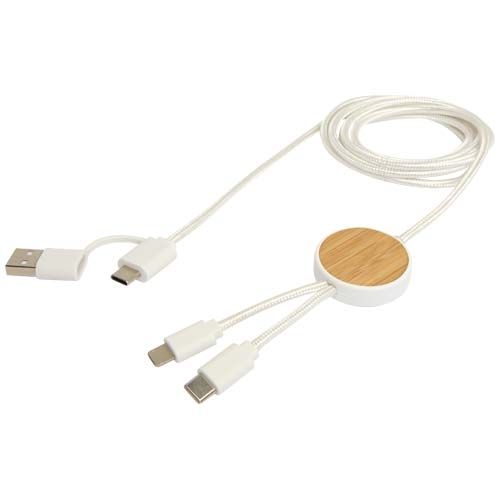PF124422-1Chechia 150 cm 5-in-1 Kabel aus recyceltem Kunststoff fuer Datenuebertragung und 27W Schnellladung mit