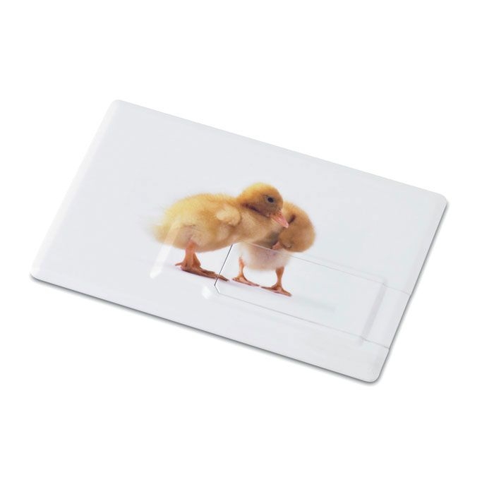 MO1059C-06-16GMemorama Creditcard. USB flash 16GB_ weiss_ 16 GB