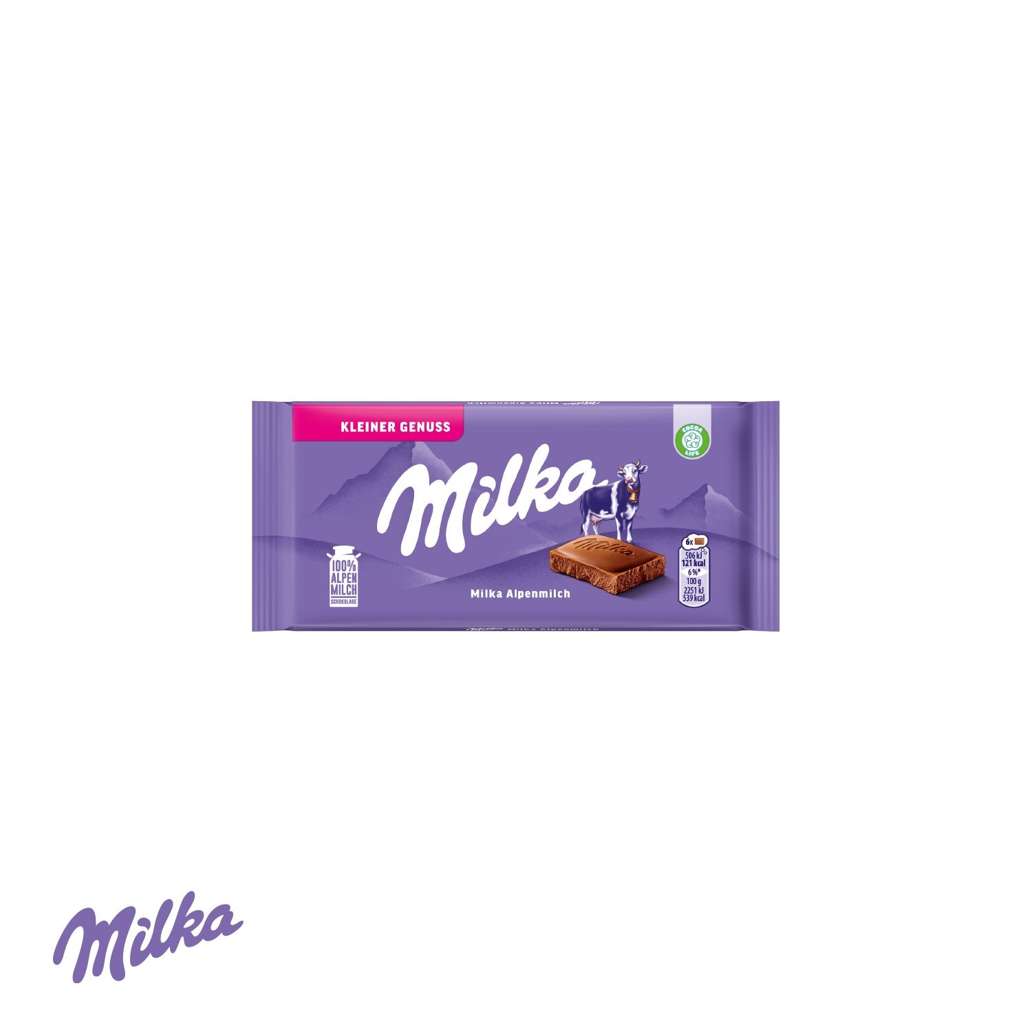 CD94705-01Milka Schokoladentafel mit Hasenohren_ Milka Schokoladentafel