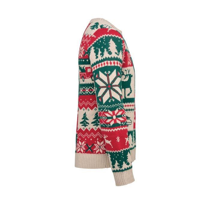 CX1602-13Shimis Xl Weihnachtspullover L-XL_ beige