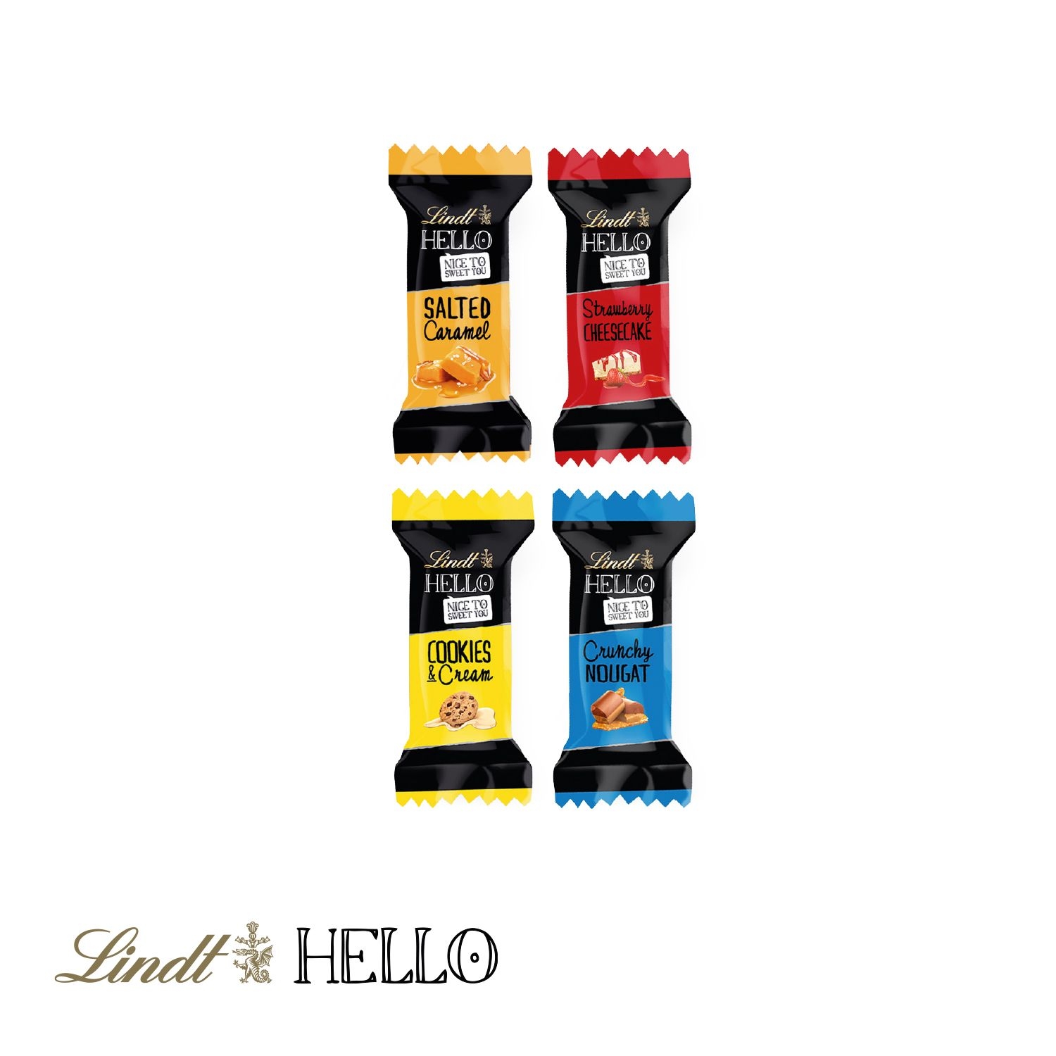 CD91686-013D Praesent _Container_ mit Lindt HELLO Mini_ Hello Mini