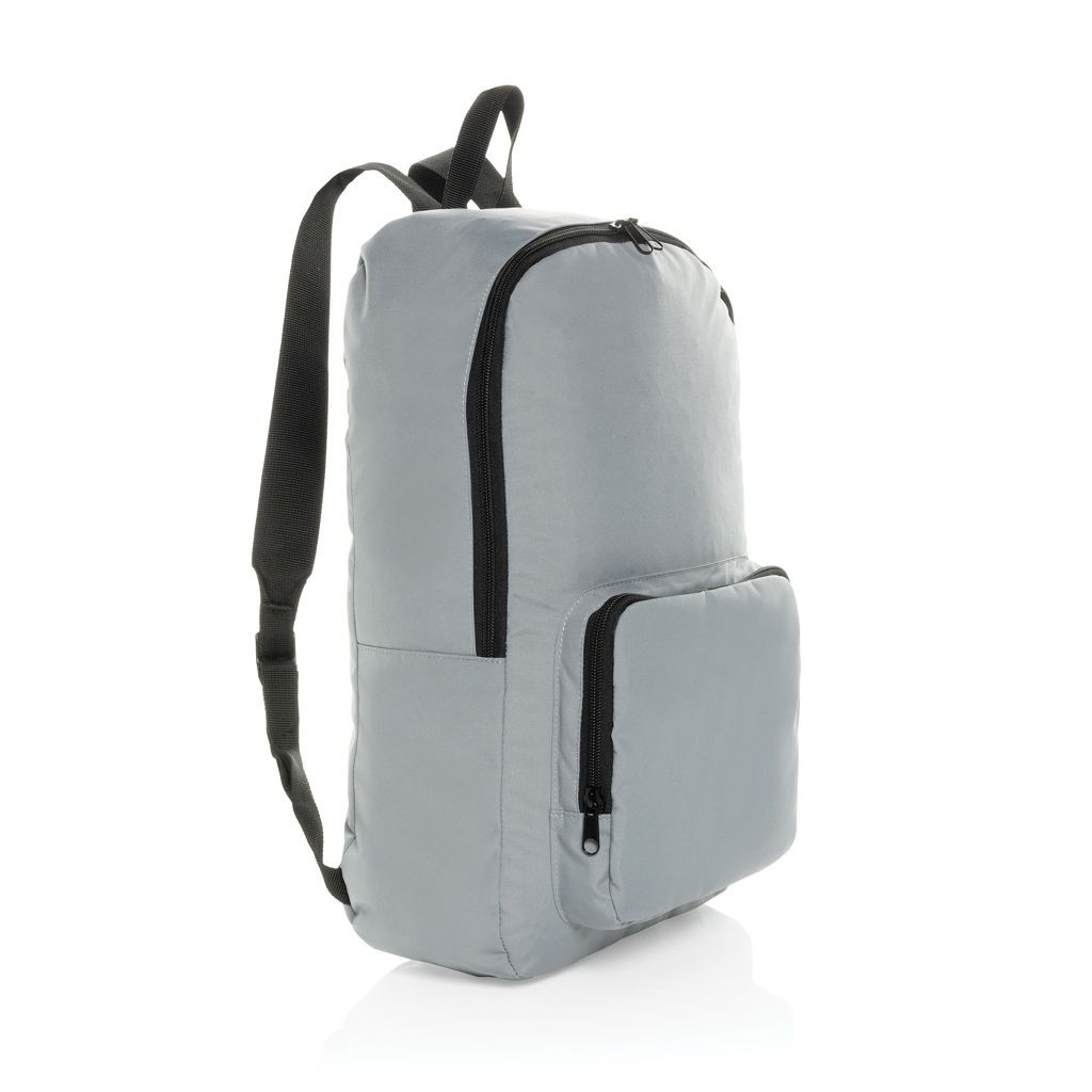 XDP763.19-02Dillon AWARE™ RPET faltbarer klassischer Rucksack_ grau