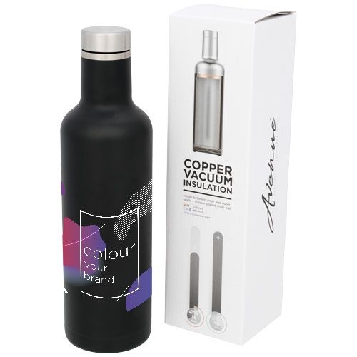 PF100517-1Pinto 750 ml Kupfer-Vakuum Isolierflasche_ schwarz