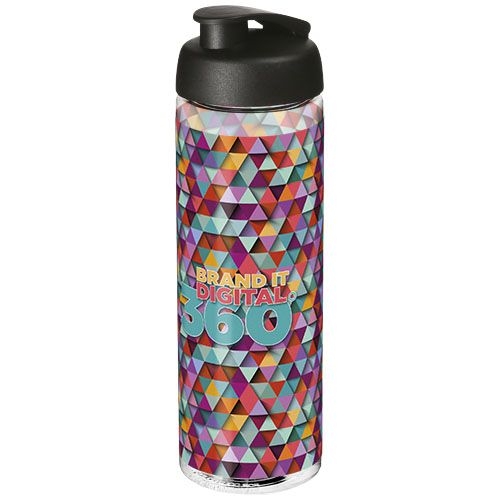 PF210094-1H2O Active® Vibe 850 ml Sportflasche mit Klappdeckel_ transparent_schwarz