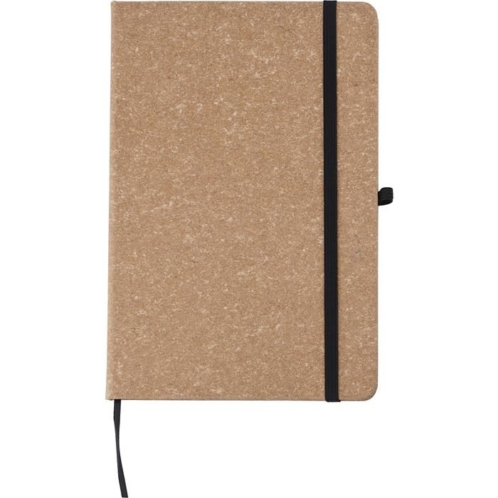 GI1015151-11Notizbuch aus recyceltem Leder _A5_ Gianna_ brown