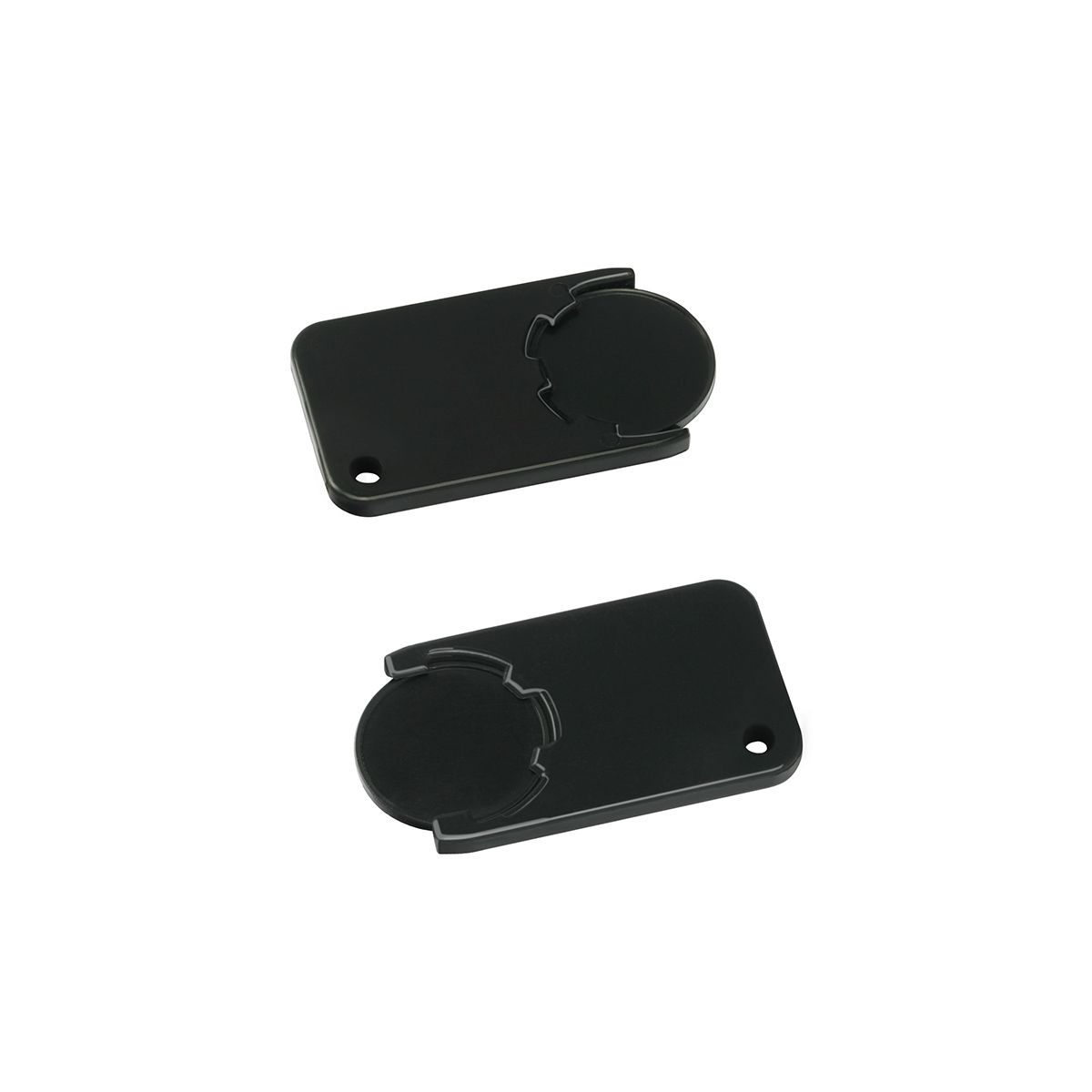 HE7454-6-6Chiphalter mit 1€-Chip _Beta_ schwarz_ schwarz