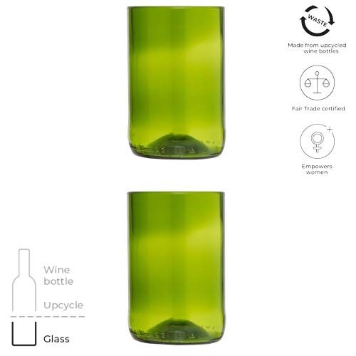 PF113405-1Originalhome 280 ml Trinkglas Set_ gruen