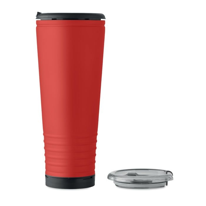 MO2995-05Howler Cup Doppelwandiger Becher 700ml_ rot