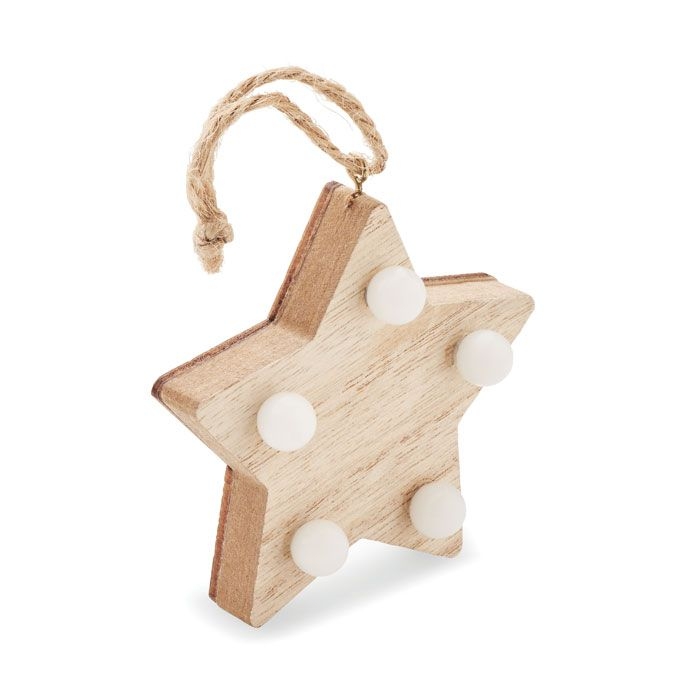 CX1531Lalie Anhaenger aus Holz mit LED