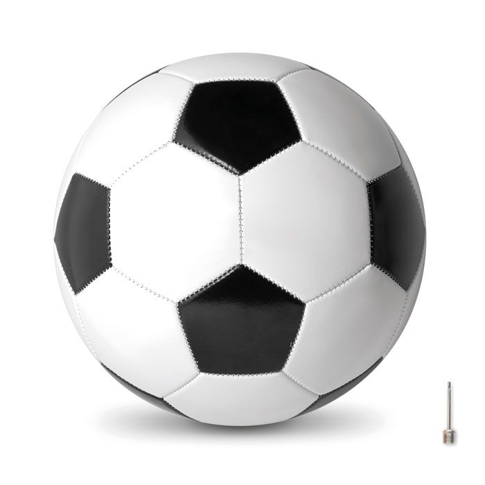 MO9007-33Soccer Fussball 21.5cm_ weiss_schwarz