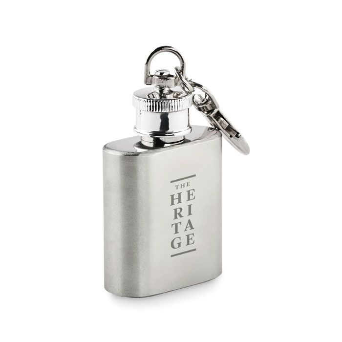MO2152-14Hippy Schluesselring mit Flachmann_ silber