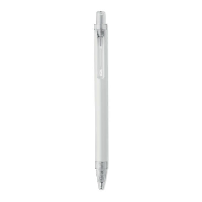MO3185-06Nosta Druckkugelschreiber recy. Alu_ weiss