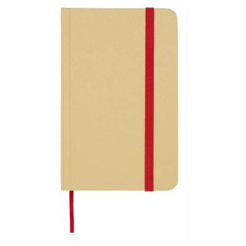 PF106022-2Reed A6 Hardcover Notizbuch_ blanko_ aus recyceltem Material_ rot