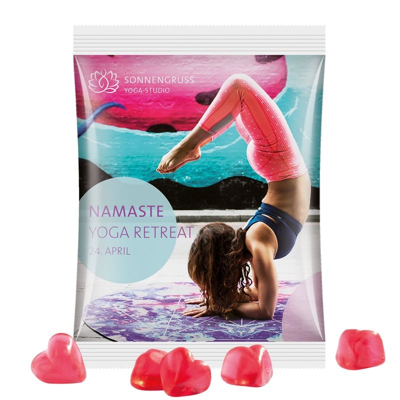 JG10064-15Maxituete 50 g Trolli Fruchtgummi Standardformen_ Herz_ weisse Folie