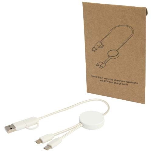 PF124427Citala 30 cm 5-in-1 Kabel aus recyceltem Kunststoff fuer Datenuebertragung und 27W Schnellladung