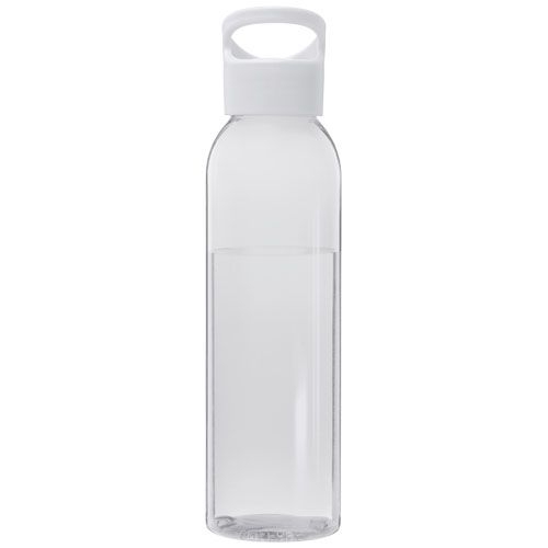 PF100777-1Sky  650 ml Sportflasche aus recyceltem Kunststoff_ weiss
