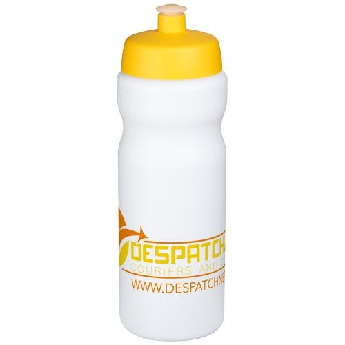 PF210684-11Baseline® Plus 650 ml Sportflasche_ weiss_gelb