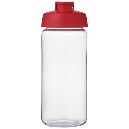 PF210445-19H2O Active® Octave Tritan™ 600-ml-Sportflasche mit Klappdeckel_ transparent klar_rot