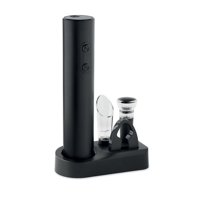 MO3162-03Vino Set Elektrischer Korkenzieher_ schwarz