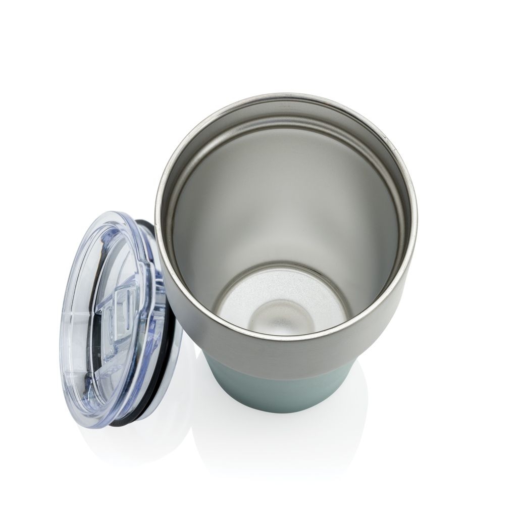 XDP437.13-17Fluid Becher aus RCS-zertifiziert recyceltem Stahl_ 500ml_ gruen