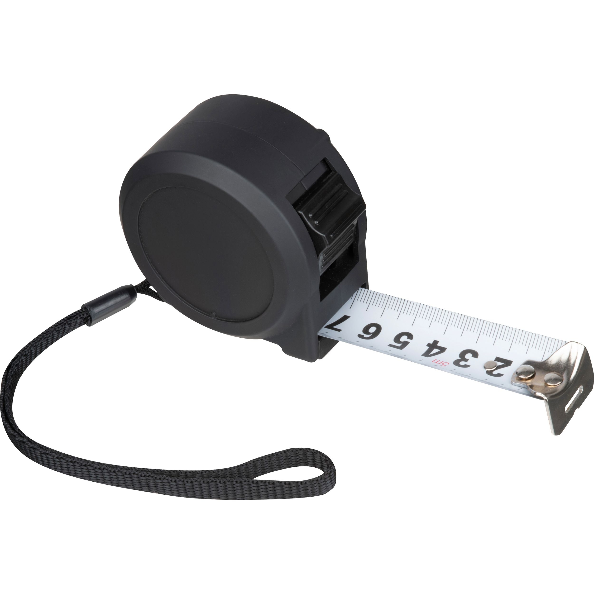 MA94625-03Stahlbandmass mit Kunststoffgehaeuse 5m  CARLOTA_ schwarz