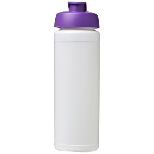 PF210074-10Baseline® Plus grip 750 ml Sportflasche mit Klappdeckel_ weiss_lila