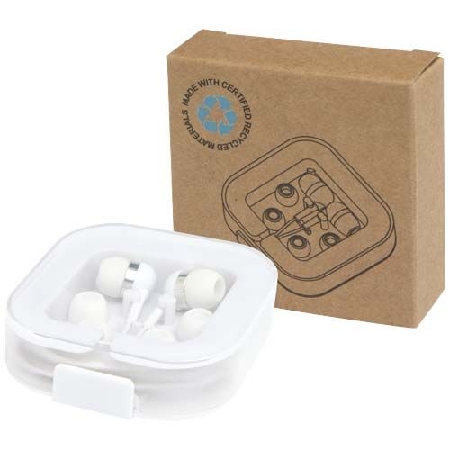 PF124438-1Baekdu kabelgebundenes Headset Typ-C mit Aufbewahrungsbox aus recyceltem Kunststoff_ weiss
