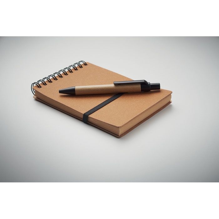 MO2481-01Notie Recyceltes Notizbuch-Set_ braun