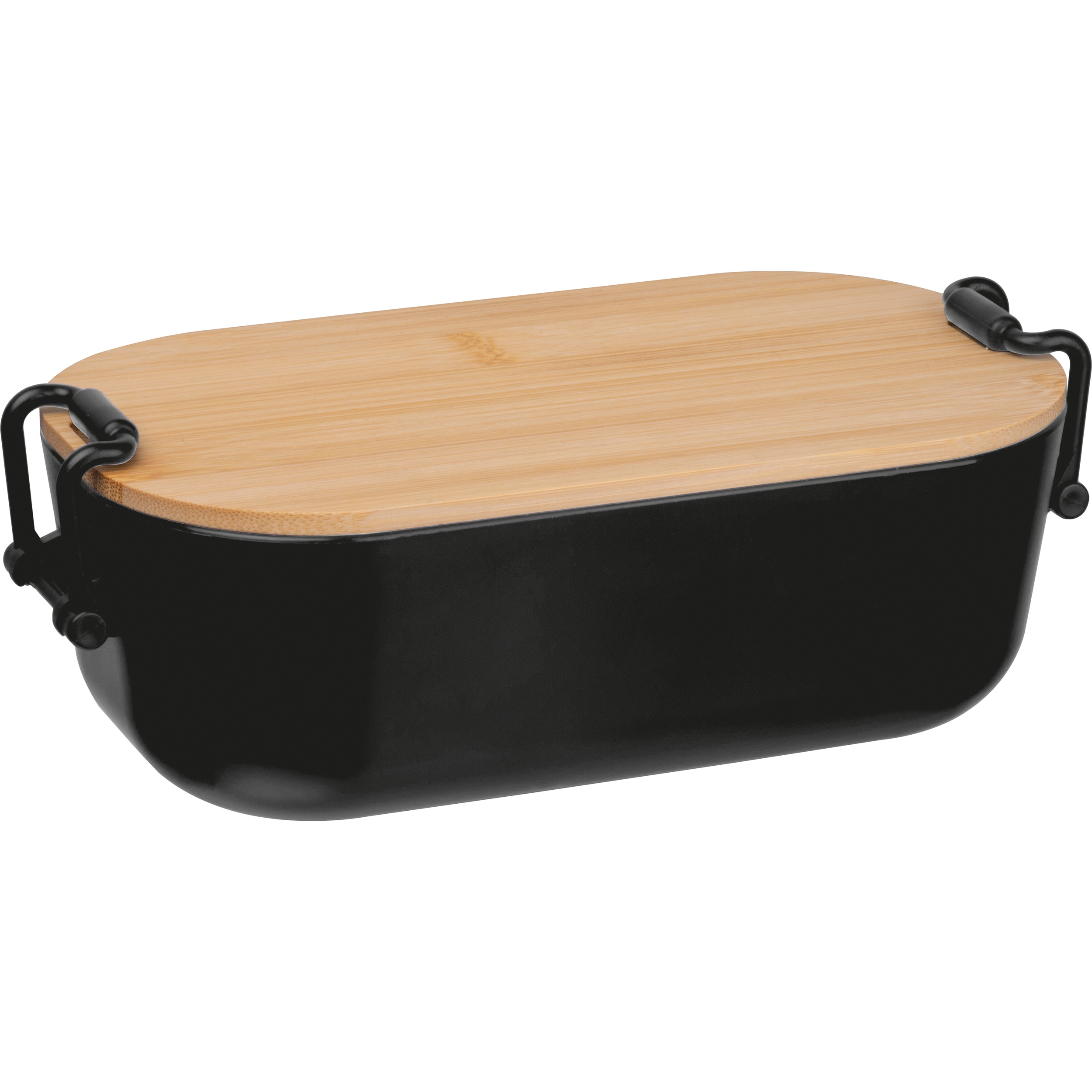 MA85363-03Lunchbox mit Bambusdeckel und Buegelverschluss JAVIER_ schwarz