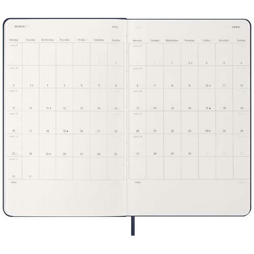 PF107753-3Moleskine Hardcover 12 Monate Tageskalender_ saphir
