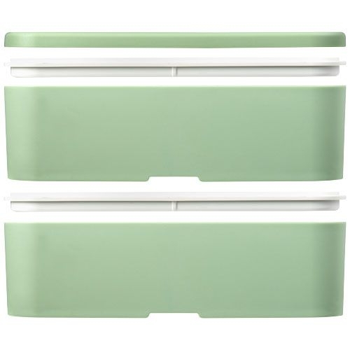 PF210182-4MIYO Renew 700_700 ml Doppel-Lunchbox_ seaglass green_seaglass green_kieselgrau